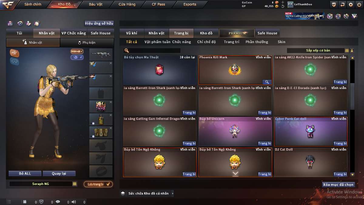 shop acc cf uy tin gia re